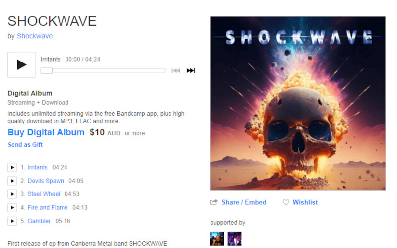 Shockwave EP online now